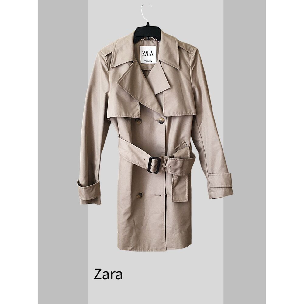 ZARA Trench Coat Belted, Sz XS